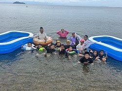 琵琶湖湖水浴(遠征)