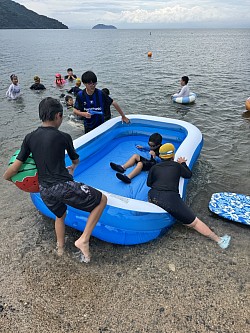 琵琶湖湖水浴(遠征)